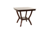 Dining Table Counter Height Dining Table 1pc Table w Shelve Solidwood Espresso Finish Dining Room B011P207141
