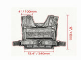 35lb Adjustable Weighted Vest, Iron Weight Training Vest with Shoulder Pad & Reflective Stripes for 71109755