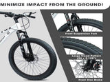 A24289 ECARPAT 24 Inch 21 Speed Mountain Bike, Adult Mountain Bicycle with Front Suspension, Dual W1856P483979