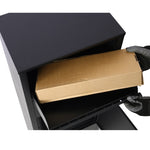 ZUN Large Package Delivery Parcel Mail Drop Box for Black, 10.5" x 15.5" x 41.30",with Lockable Storage W46567481