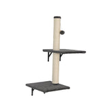 ZUN Wall-mounted Cat Tree, Cat Furniture with 2 Cat Condos House, 3 Cat Wall Shelves, 2 Ladder, 1 Cat W2181P144445