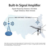 TA-001 360&degRotation UV 45-230MHz/470-860MHz 15-22dB Outdoorn Antenna Black 57799748
