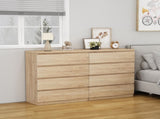 4 Drawer Dresser,Modern Storage Chest of Drawers,31.5In Natural Dresser for Closet with Handle-Free W3151P407891