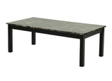 ZUN Contemporary Black Faux Marble Top 1x Coffee Table and 2x End Tables 3pc Coffee Table Set Living B011P237499