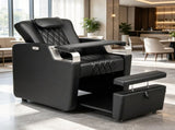 PVC Electric Reclining Black Pedicure Chair 09873135