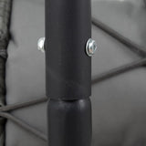 2 Persons Egg Chair with Stand Indoor Outdoor Swing Chair Patio Wicker Hanging Egg Chair Hanging W1703P163952