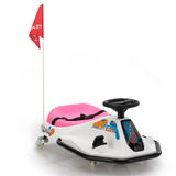 ZUN 24V brushless drift car,Toddler Ride on Car, Music, Bluetooth --White pink W2181P171166