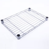 XM-207S Rectangle Carbon Steel Metal Assembly 4-Shelf Storage Rack Silver Gray 93246884