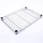 ZUN XM-207S Rectangle Carbon Steel Metal Assembly 4-Shelf Storage Rack Silver Gray 93246884