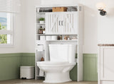 Vividwood Over The Storage Cabinet, Farmhouse Storage Cabinet Over with 2 Barn Door & T5618P505967