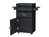 Beauty Salon Trolley Cart, Salon Cabinet with 360&deg Wheels, 6 Tool Holders, 1 Drawer, Salon 91669942