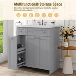 ZUN 30" Bathroom vanity with Single Sink in grey,Combo Cabinet Undermount Sink,Bathroom Storage Cabinet 65954652