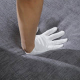 80-Inch Modern Velvet 3 seat Sofa with Wooden Legs & Crystal button and Copper Nail, Tufted W1117P268793