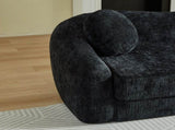 86-inch Curved Convertible Sofa Recliner, 2-in-1 Frameless Folding Sofa Bed with Pull-Out Base and W3505P452820