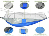 Camping Hammock, Portable Double Hammock with Net,600lbs Load 2 Persons Hammock w/Mosquito Net 83835081