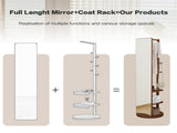 Full-length mirror solid wood rubber wood glass, 65.7*17.7in Large mirror 35197310