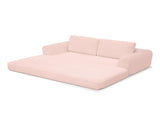 2-in-1 Folding Convertible Sofa Bed, Modern Corduroy Sleeper Couch with 2*pillows, Futon Modular W1117P417305