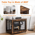 ZUN Dog Crate Furniture, Large Dog Kennel, 43"Wooden Pet Furniture with Pull-Out Tray, Home and Indoor W1212120270