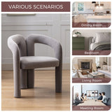 COOLMORE Contemporary Designed Velvet Fabric Upholstered Accent/Dining Chair /Barrel Side Chairs W395103726