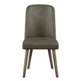 Grey and Grey Oak Upholstered Back Side Chairs B062P182728