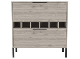 Winthrop 6-Bottle Rectangle Bar Cabinet Light Grey B06280597