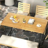 55 "x 27.5" rectangular teak tabletop 09965876