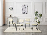 Dining Chairs Set of 4, Huggable Upholstered Dining Chairs with Premium Leather, Table-Hangable W3493P449277