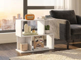 3-Tier Bookshelf with Display Shelf for Small Space White, 20" x 7" x 22" - Open Storage Display 87489405