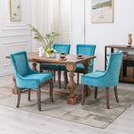 ZUN Furniture,Ultra Side Dining Chair,Thickened fabric chairs with neutrally toned solid wood legs, 27653733