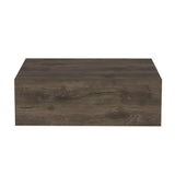 Milano Floating Nightstand , End Table, Side Table Wall-Mounted with Drawer- Dark Brown -Bedroom B200137821