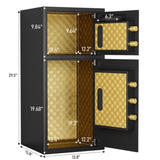 Large Double-door Coin-operated Safe,Digital Security Safe with Fireproof and Waterproof Bag,5.0 W1779P180734