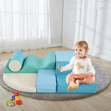 Soft Climb and Crawl Foam Playset 6 in 1, Soft Play Equipment Climb and Crawl Playground for TX307728AAC