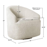 Upholstered 360 Degree Swivel Chair B035P262680