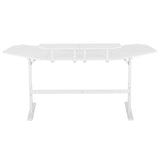 Techni Sport TS911D Gaming Desk with Shelves & Accessory Holder, White B031P269896