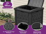 31 Gallon Waterproof Package Delivery Box, Resin Outdoor Parcel Drop Box with Removable Storage Bag 79256893