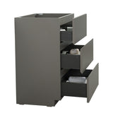 ZUN Alice-24F-102,Floor cabinet WITHOUT basin, Gray color, With three drawers, Pre-assembled W1865107750