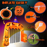 10.4x11.6ft Giant Halloween Inflatable Pumpkin Arch - 7 LED Lights, Built-in Blower for Easy 37333632