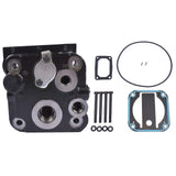 Air Brake Compressor Cylinder Head w/ Plate Kit 23532823 for Detroit DDC S60 23535534 00145939