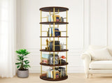 5 Tier Rotating, 360&deg Display Round Spinning, Wood & Metal Stackable Spinning 83593821
