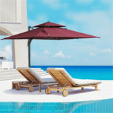 ZUN Outdoor beach umbrella/Sun Umbrella （Prohibited by WalMart） 97897535