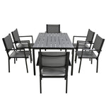 ZUN High-quality Steel Outdoor Table and Chair Set, Suitable for Patio, Balcony, Backyard. 17874316