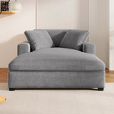 Mirod 53.5''*70.9'' Oversized Chaise, Lounge Chair - Classic Design, Soft Fabric, Easy Assembly, N760P196662E