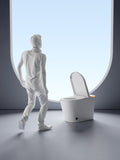 ZUN Smart Toilet with Built-in Bidet Seat, Tankless Toilet with Auto Lid Opening, Closing and Flushing, W1667P177231