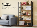 5-Tier Bookshelf, Modern Narrow Bookcase with 30lbs Shelf Capacity, Storage Shelf for Living 65859967