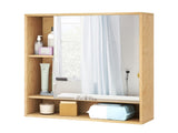 2 in 1 Mirrored Bathroom Wall Cabinet, Space-Saving Medicine Cabinet with Hidden Storage & Shelves 28407532