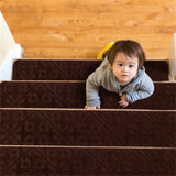 15 non-slip step MATS Brown 37660519