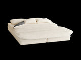 75''2-in-1 Foldable Sofa,Convertible Sleeper Foam Sofa Bed with Multi Functional Blanket, Corduroy W834P317044