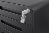 ZUN 3 Drawer Mobile File Cabinet Under Desk Office,Simple Style Versatile Storage Cabinet for W124782438