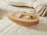 Modern Handcraft Drum Table Length 43.7 inch Ellipse Table for Living Room,Oval Small W2582P251207