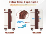 Hardshell Luggage Sets 4 Pieces 20"24"28" Luggages and Cosmetic Case Spinner Suitcase with TSA 17639743